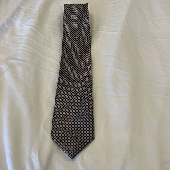 Saddlebred Men’s Tie - 100% Silk - brown/blue - Picture 6 of 8